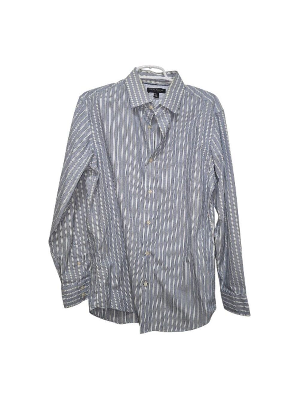 Banana Republic Mens M Non Iron Slim Fit Striped Button Down Shirt